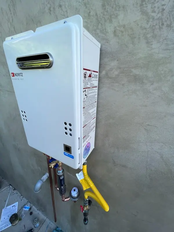 Tankless water heater installation for Diamond Ridge homes
